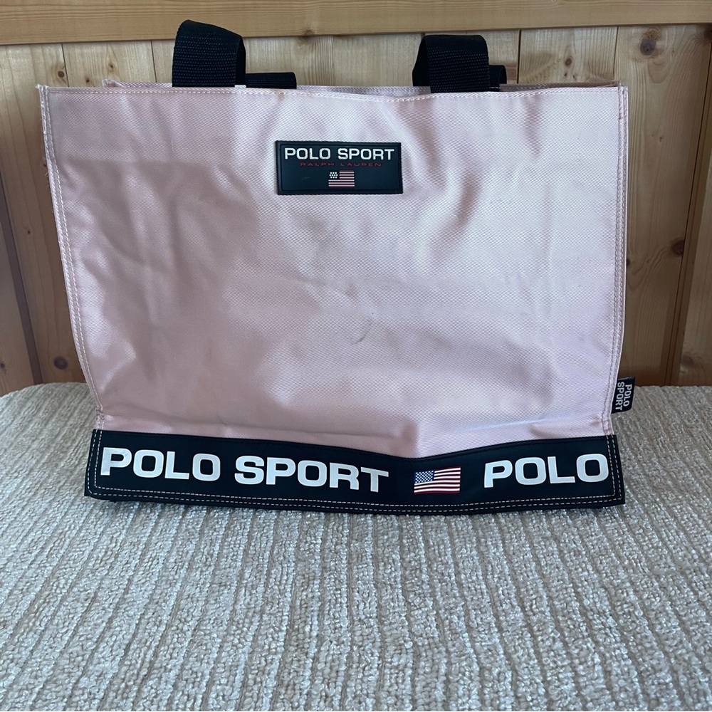 Polo Ralph Lauren Vintage Polo Sport Pink Tote Bag 15.5x12